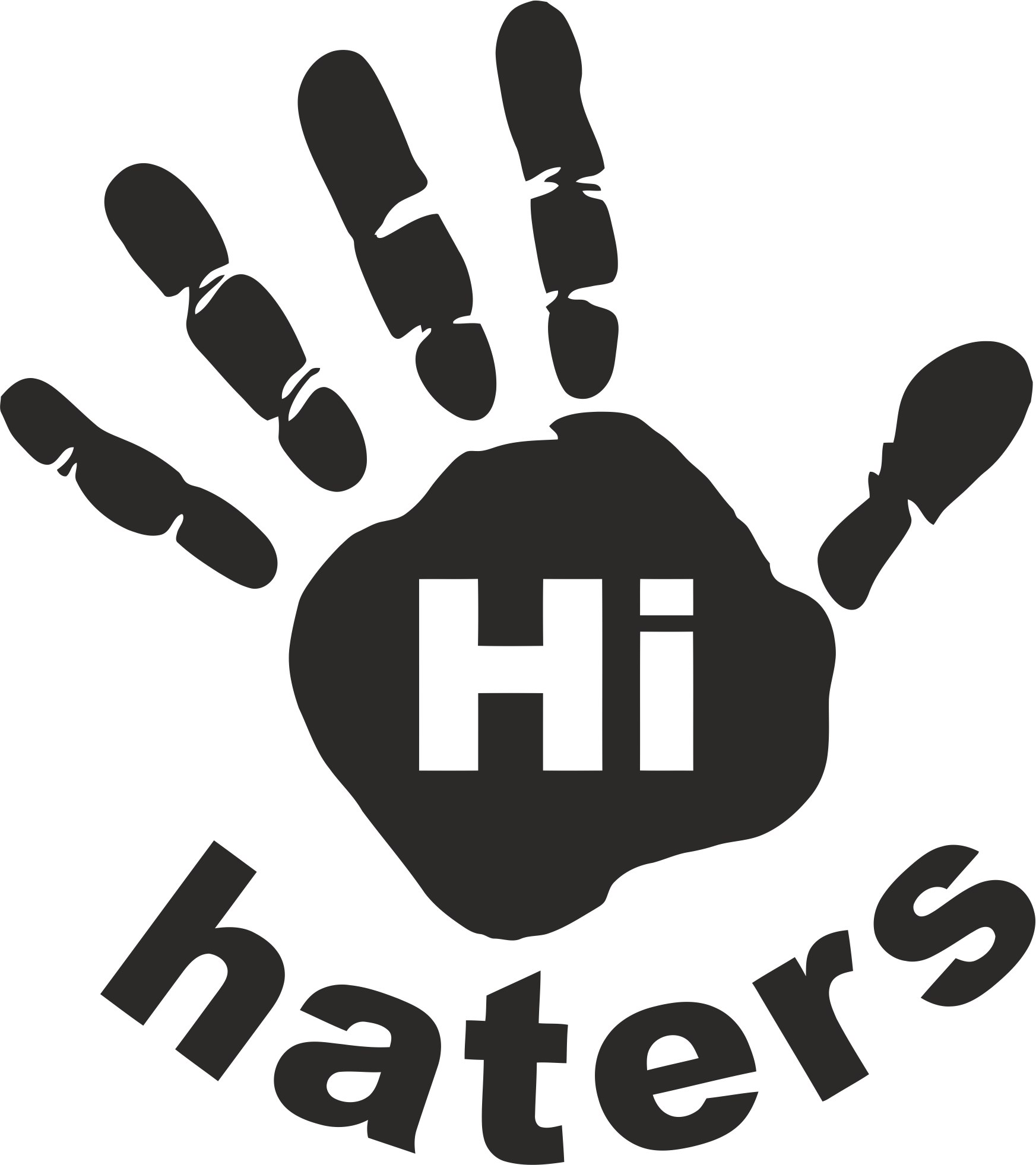 Hi Haters Decal Vector CDR File