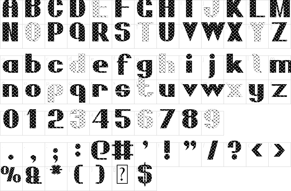 character map