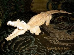 Crocodile 3D Puzzle Free Vector