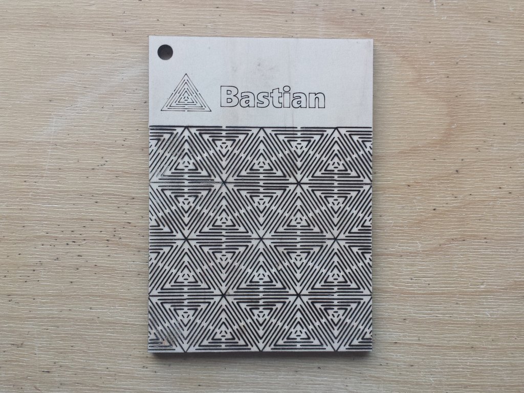 Bastian Pattern Living Hinge Template for Laser Cut DXF File Free