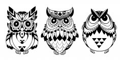 Owls Vector Art Free Vector