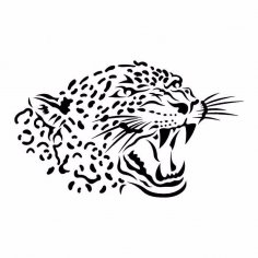 Leopard Stencil PDF File