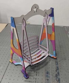 Laser Cut Doll Swing Chair DXF File