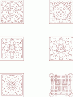 Moroccan Pattern Vector Art DXF File