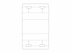 Carton Packaging Design dxf File