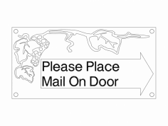 Mail Sign dxf File