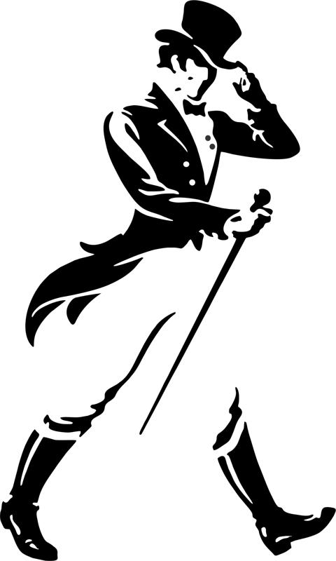 johnnie walker logo black