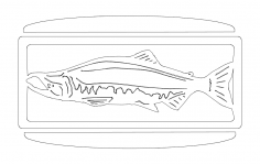 27 inch salmonw.slots Sconce dxf File