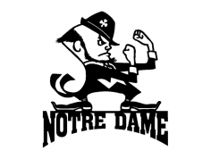 Notre Dame With Man dxf File
