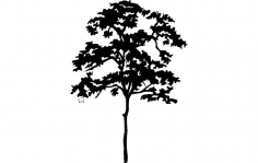 Tree Silhouette dxf File