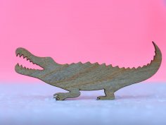 Laser Cut Alligator Wood Cutout Unfinished Wood Craft Blank Free Vector