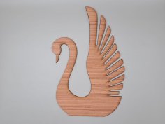 Laser Cut Swan Unfinished Wood Cutout Shape Free Vector