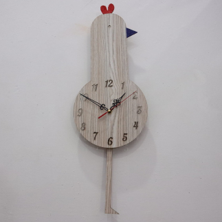 Laser Cut Duck Wall Clock Free Vector