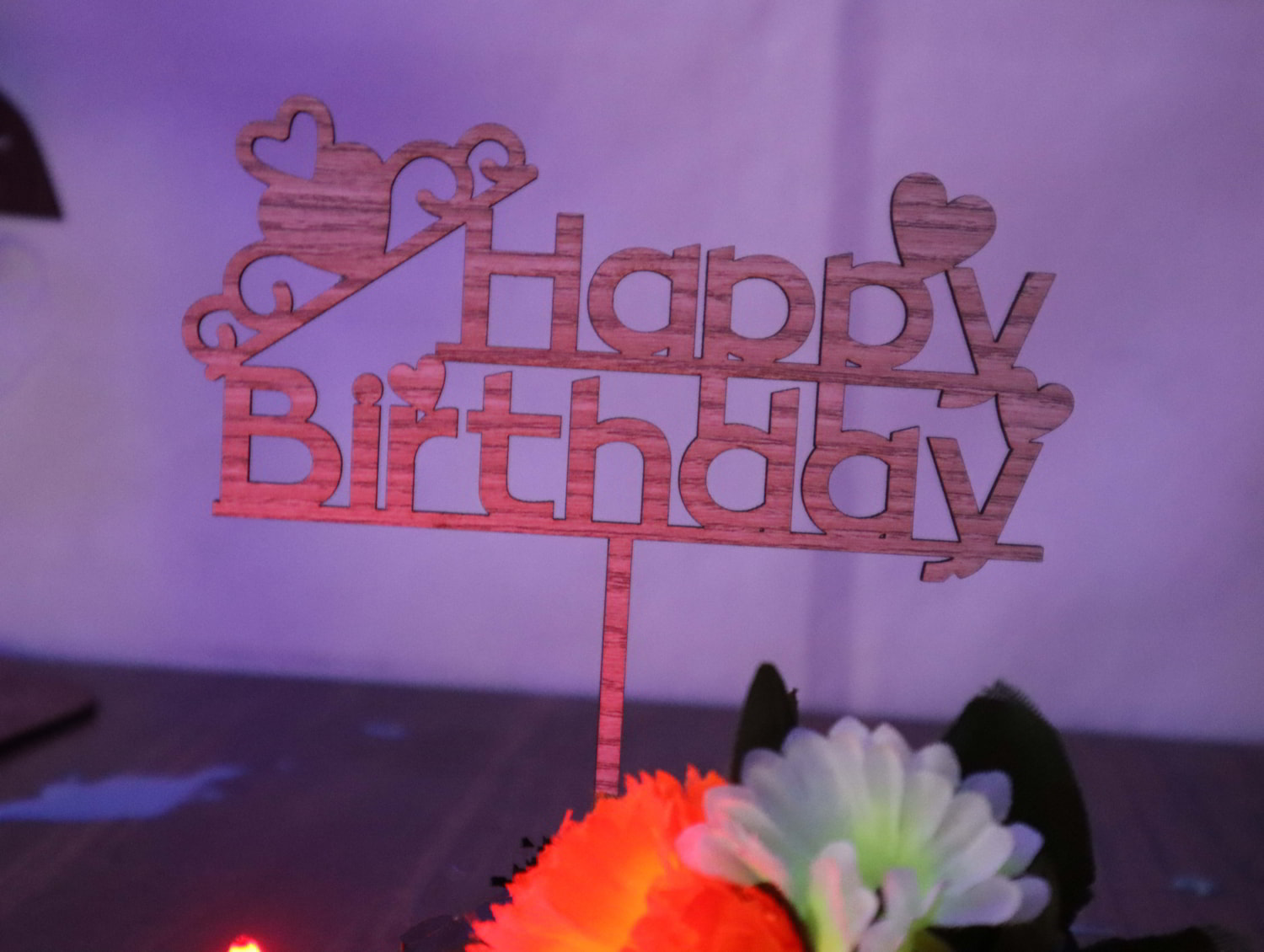 Laser Cut Girl Birthday Cake Topper Free Vector