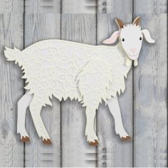 Laser Cut Layered Goat DXF File