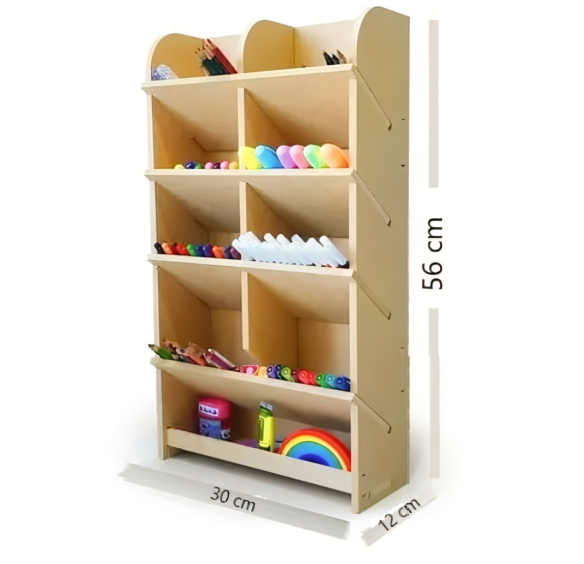 Laser Cut Pen Pencil Holder Pen Organizer Storage Rack Free Vector cdr Download - 3axis.co - 3D model önizlemesi
