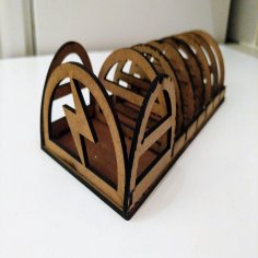 Laser Cut 18650 Battery Pack Stand Free Vector