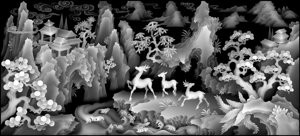 Relief 3D Grayscale Images Free Download - Cavar Wallpaper