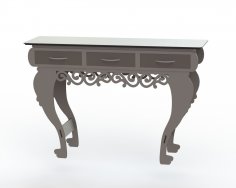 Table With Drawers DXF File