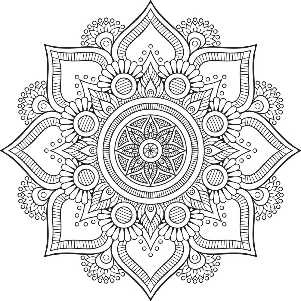 Download Mandala Floral Design (.eps) Free Vector Download - 3axis.co