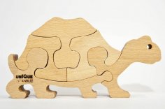 Tortoise Turtle Jigsaw Puzzle Laser CNC Cut Plans DWG File