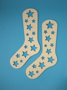 Laser Cut Wooden Sock Blockers Free Vector