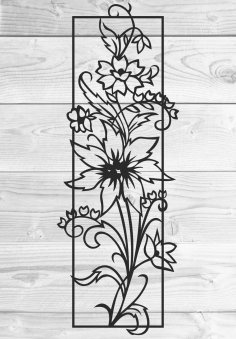Laser Cut Vine Wall Decal Floral Wall Decor Free Vector