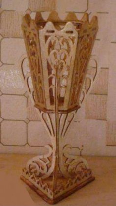 Arab Vase Scroll Saw Pattern PDF File