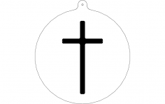 Cross Ornament dxf File