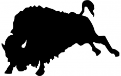 Bull silhouette dxf File