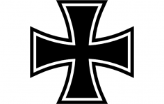 Iron Cross dxf File