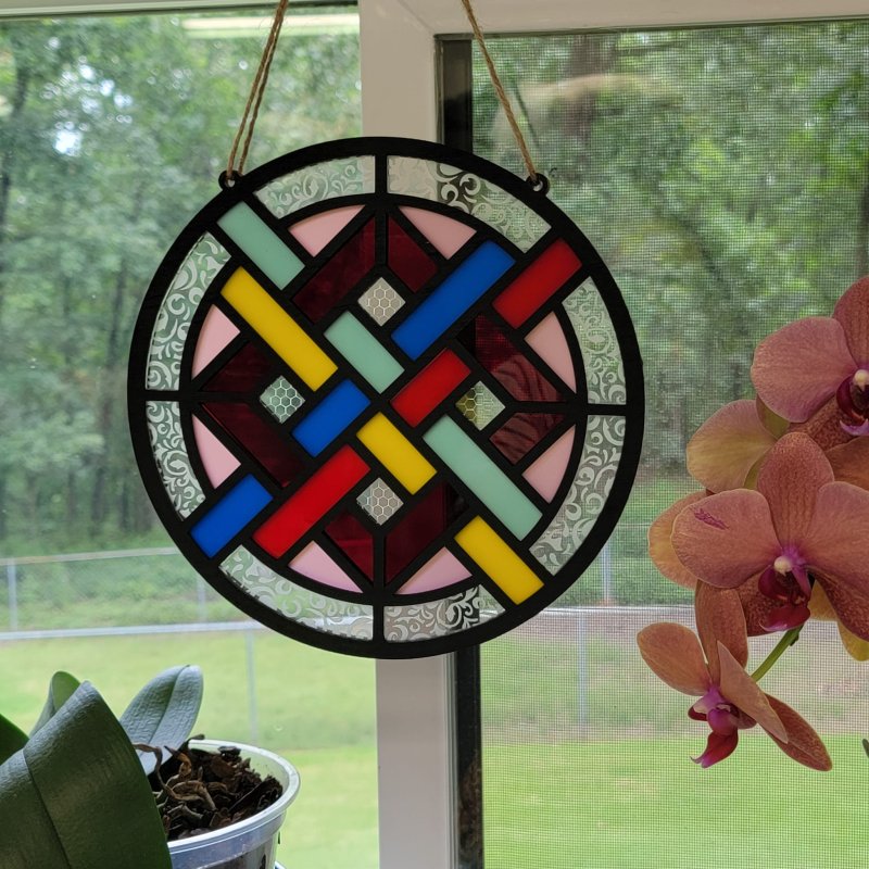 Laser Cut Suncatcher Free Vector Download - 3axis.co - 3D model önizlemesi