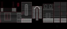 Arches Walls Doors Windows Designs dxf File