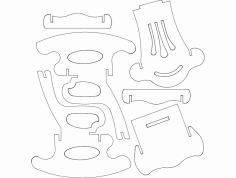 Rocking Chair S6 dxf File