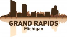 Grand Rapids Skyline Free Vector