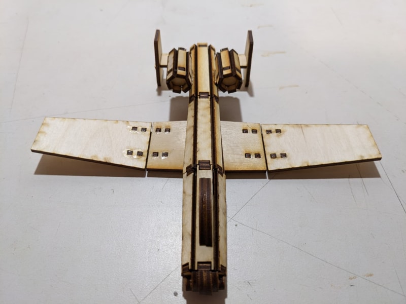Laser Cut A10 Aircraft 3D Puzzle SVG File
