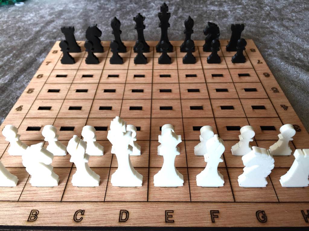 Laser Cut Chess Game Free Vector