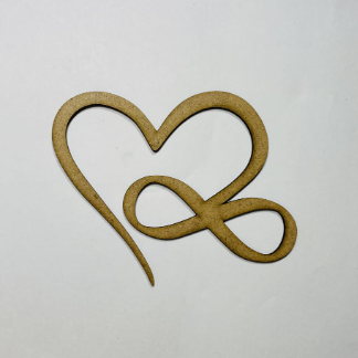 Laser Cut Wood Heart Infinity Craft Shape Cutout Free Vector