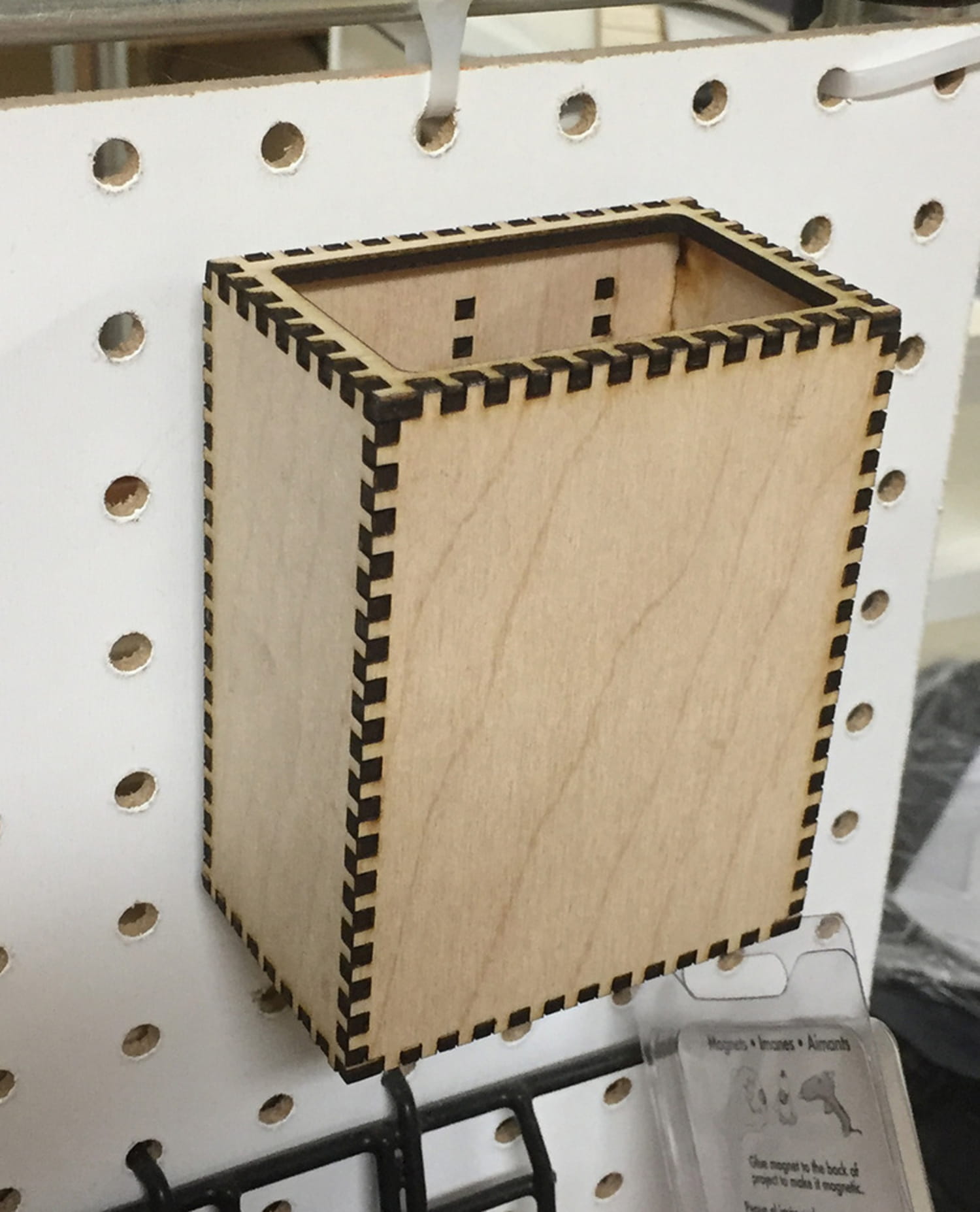 Laser Cut Pegboard Boxes And Bins SVG File
