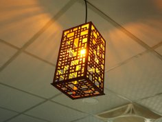 Laser Cut Wooden Pendant Light Hanging Lamp Free Vector