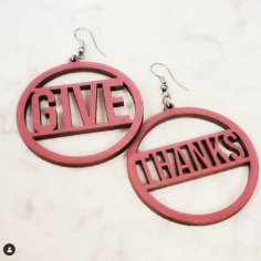 Laser Cut Thanksgiving Earrings SVG File