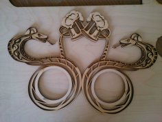 Laser Cut Wood Snake Placemats Coasters Free Vector