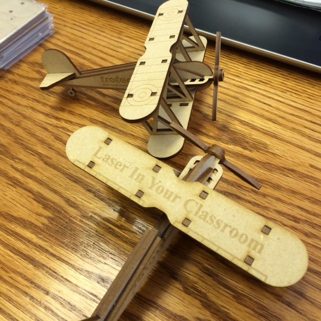 Laser Cut Toy Airplane Free Vector