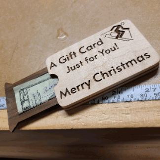 Laser Cut Christmas Gift Card Money Holder SVG File