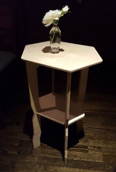 Laser Cut Small End Table DXF File
