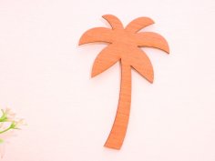 Laser Cut Wood Palm Tree Cutout Free Vector