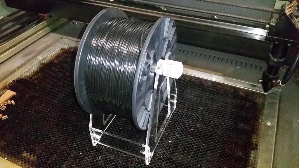 Laser Cut Filament Spool Holder Free Vector