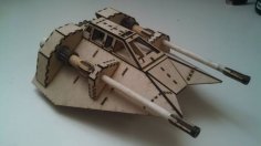 Laser Cut Star Wars Snowspeeder 3mm SVG File