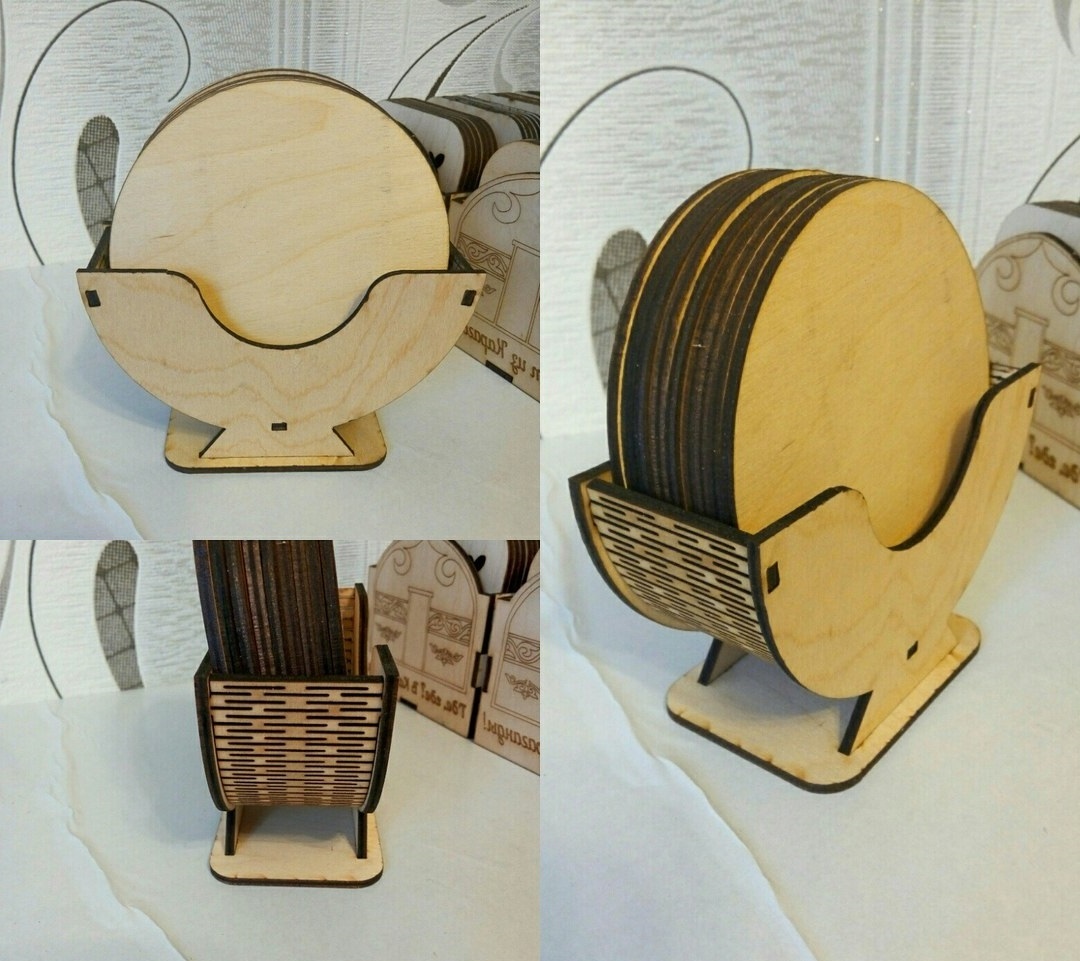 coasters with holder