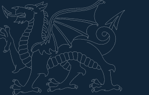 Welsh Dragon dxf file